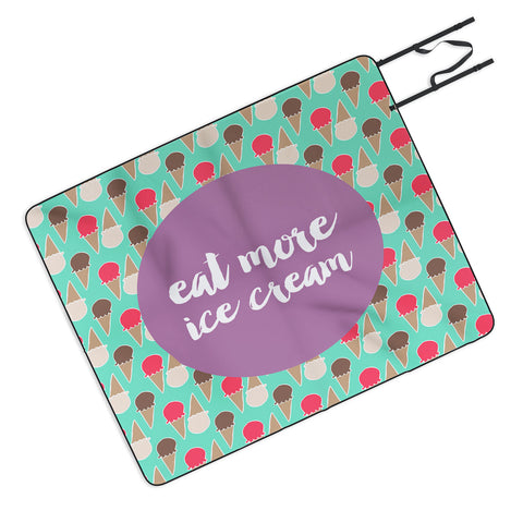 Allyson Johnson Eat more ice cream Picnic Blanket