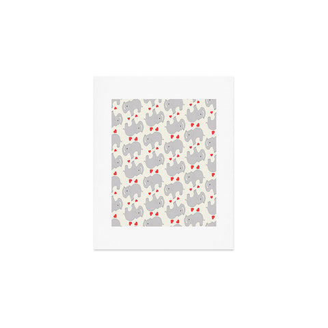 Allyson Johnson Elephant love Art Print