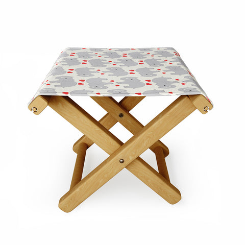 Allyson Johnson Elephant love Folding Stool