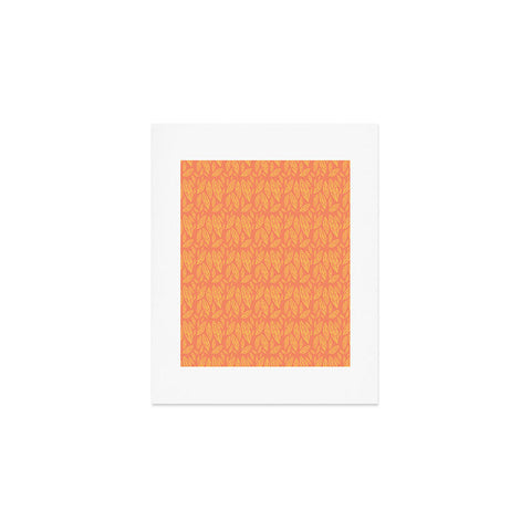 Allyson Johnson Fall Leaves Pattern Art Print