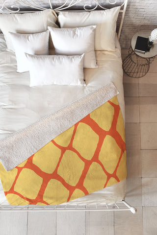 Allyson Johnson Fall Love Fleece Throw Blanket