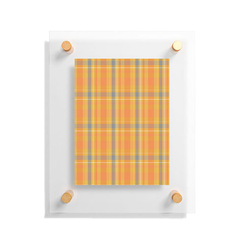 Allyson Johnson Fall Time Plaid Floating Acrylic Print