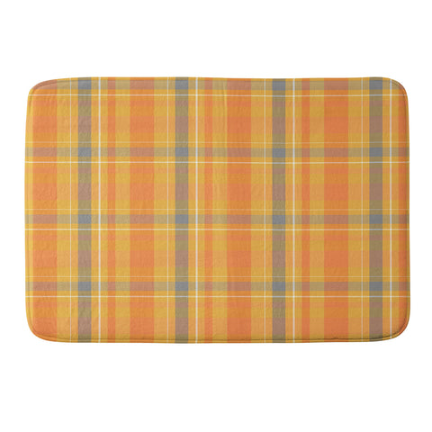 Allyson Johnson Fall Time Plaid Memory Foam Bath Mat
