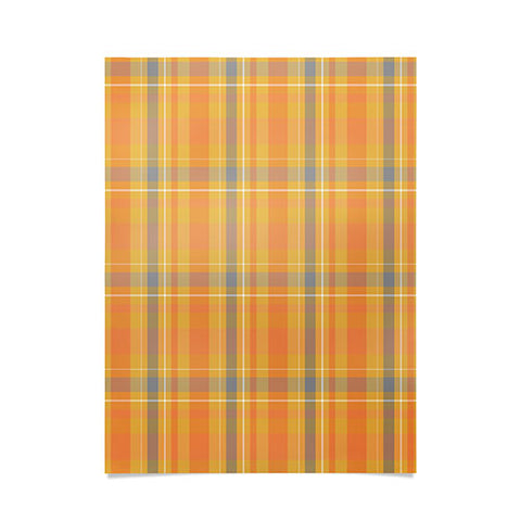 Allyson Johnson Fall Time Plaid Poster