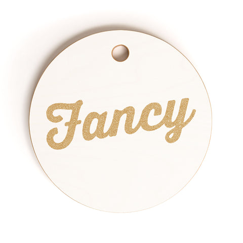 Allyson Johnson Fancy White Cutting Board Round