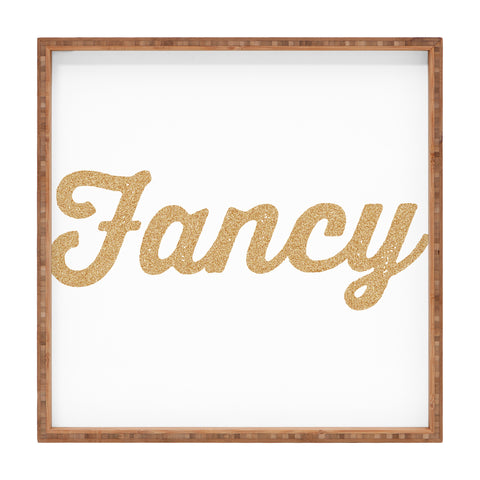 Allyson Johnson Fancy White Square Tray