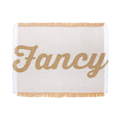 Allyson Johnson Fancy White Throw Blanket