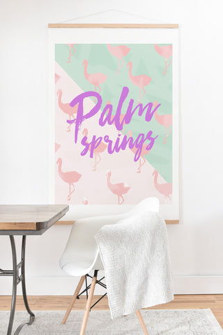 Allyson Johnson Flamingo Palm Springs Art Print And Hanger