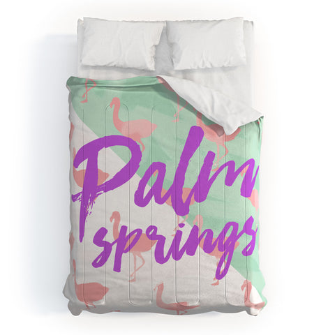 Allyson Johnson Flamingo Palm Springs Comforter