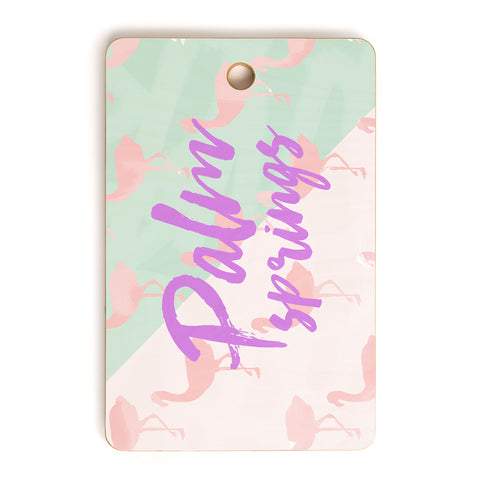 Allyson Johnson Flamingo Palm Springs Cutting Board Rectangle