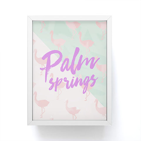 Allyson Johnson Flamingo Palm Springs Framed Mini Art Print