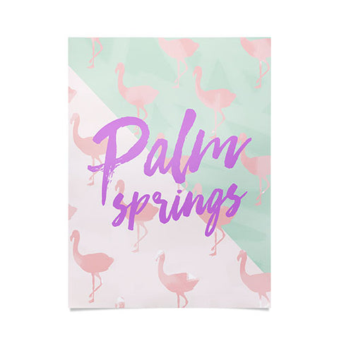 Allyson Johnson Flamingo Palm Springs Poster