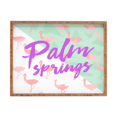 Allyson Johnson Flamingo Palm Springs Rectangular Tray