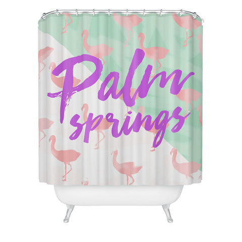 Allyson Johnson Flamingo Palm Springs Shower Curtain