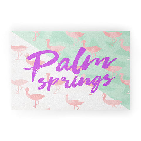 Allyson Johnson Flamingo Palm Springs Welcome Mat