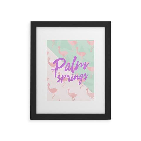 Allyson Johnson Flamingo Palm Springs Framed Art Print