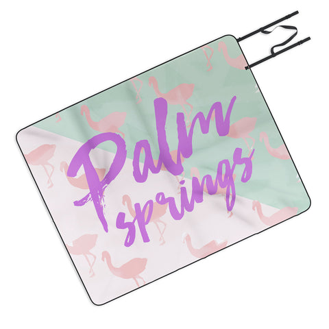 Allyson Johnson Flamingo Palm Springs Picnic Blanket