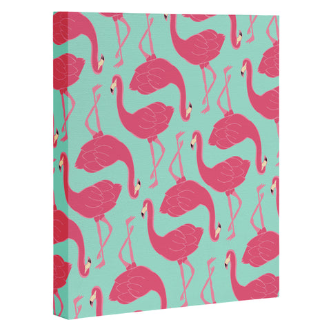 Allyson Johnson Flamingo Party Art Canvas