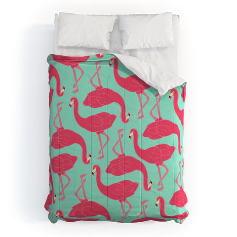 Allyson Johnson Flamingo Party Comforter