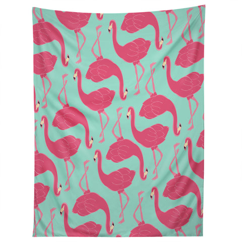 Allyson Johnson Flamingo Party Tapestry