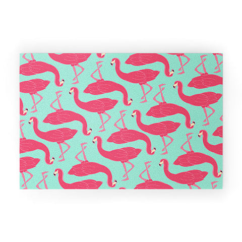 Allyson Johnson Flamingo Party Welcome Mat