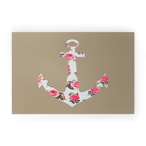 Allyson Johnson Floral Anchor Welcome Mat