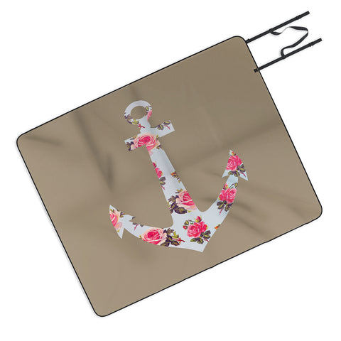 Allyson Johnson Floral Anchor Picnic Blanket