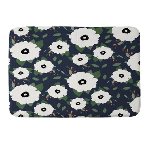 Allyson Johnson Floral Class Memory Foam Bath Mat