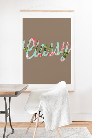 Allyson Johnson Floral Classy Art Print And Hanger