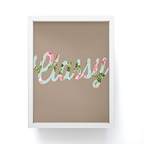 Allyson Johnson Floral Classy Framed Mini Art Print