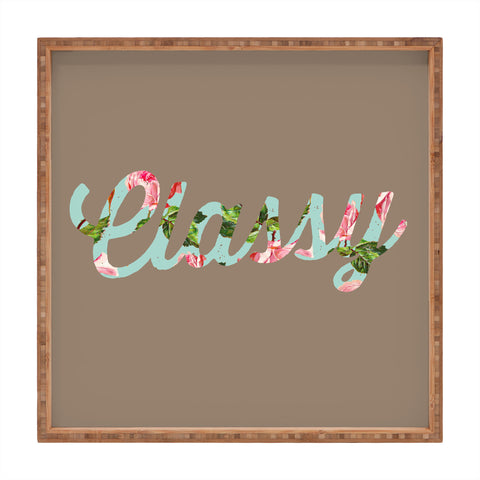 Allyson Johnson Floral Classy Square Tray