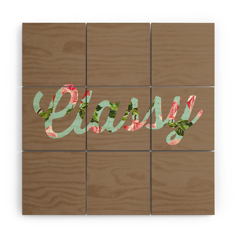 Allyson Johnson Floral Classy Wood Wall Mural