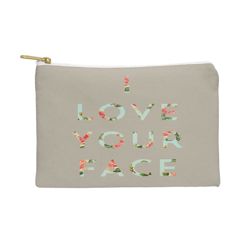Allyson Johnson Floral I Love Your Face Pouch
