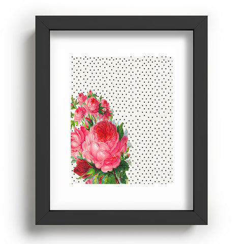 Allyson Johnson Floral Polka Dots Recessed Framing Rectangle