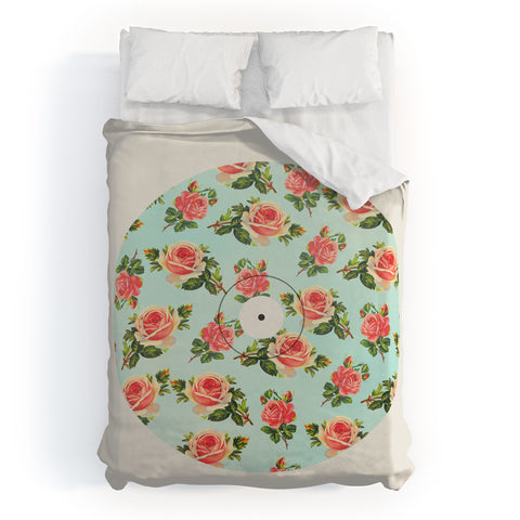 Allyson Johnson Floral Vinyl Duvet Cover