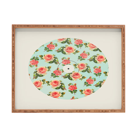Allyson Johnson Floral Vinyl Rectangular Tray