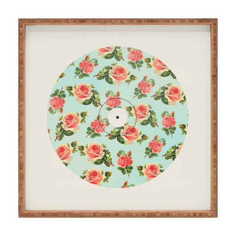 Allyson Johnson Floral Vinyl Square Tray