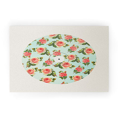 Allyson Johnson Floral Vinyl Welcome Mat