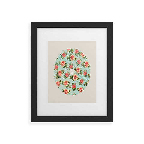 Allyson Johnson Floral Vinyl Framed Art Print