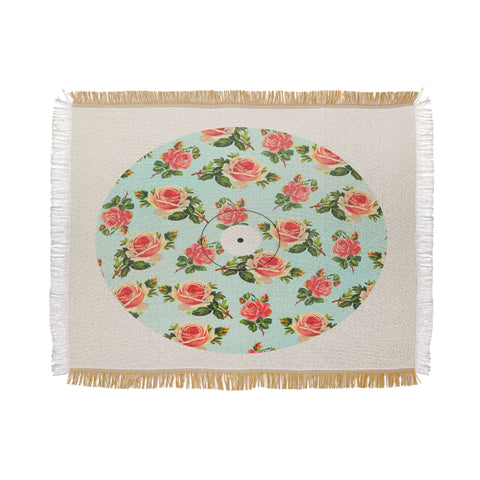 Allyson Johnson Floral Vinyl Throw Blanket