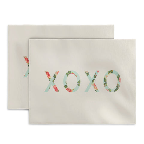 Allyson Johnson Floral XOXO Placemat