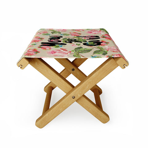 Allyson Johnson Floral You Go Girl Folding Stool