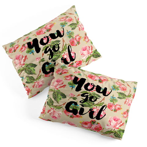 Allyson Johnson Floral You Go Girl Pillow Shams