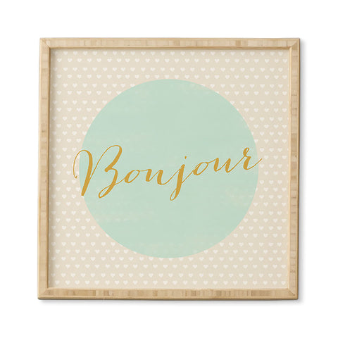 Allyson Johnson French Hello Framed Wall Art