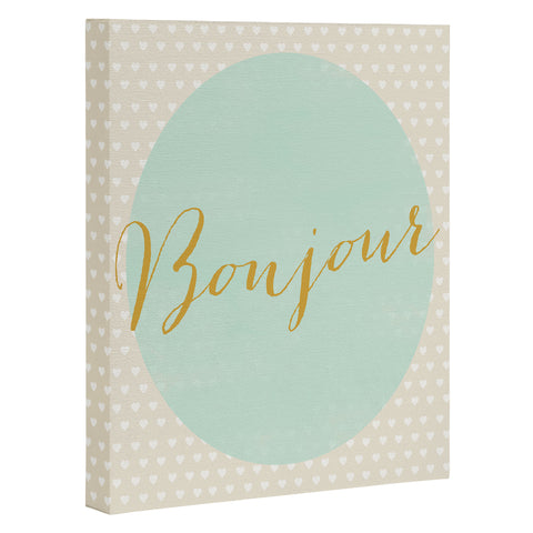 Allyson Johnson French Hello Art Canvas