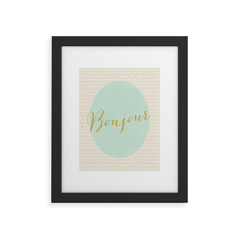 Allyson Johnson French Hello Framed Art Print