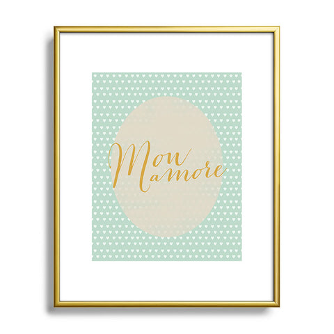 Allyson Johnson French My Love Metal Framed Art Print