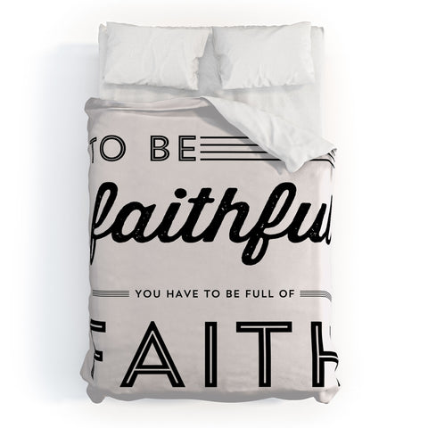 Allyson Johnson Full Of Faith Duvet Cover