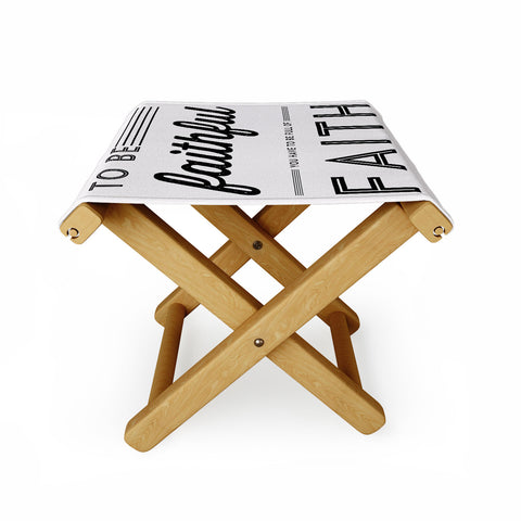 Allyson Johnson Full Of Faith Folding Stool