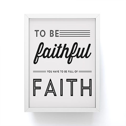 Allyson Johnson Full Of Faith Framed Mini Art Print